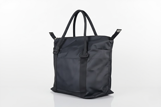 Black Tote Bag - Trendy Cotton Chic for Everyday