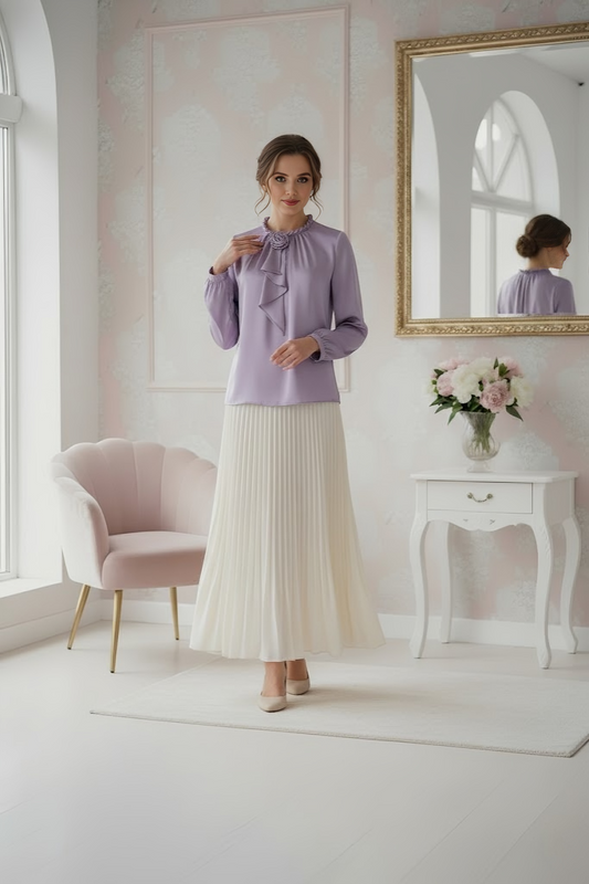 Somerset Bay Long Sleeve Blouse - Clémence