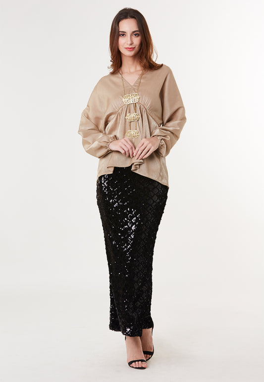 ZONA - Daleela, Loose Fit & Flare Frilled Blouse