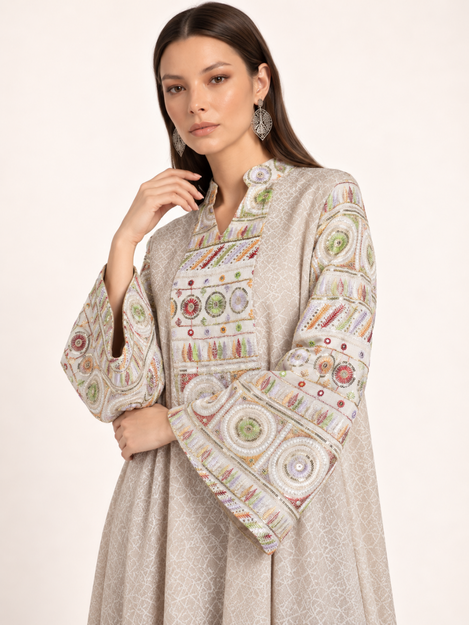 East India Company - Nova, Embroidered Long Dress