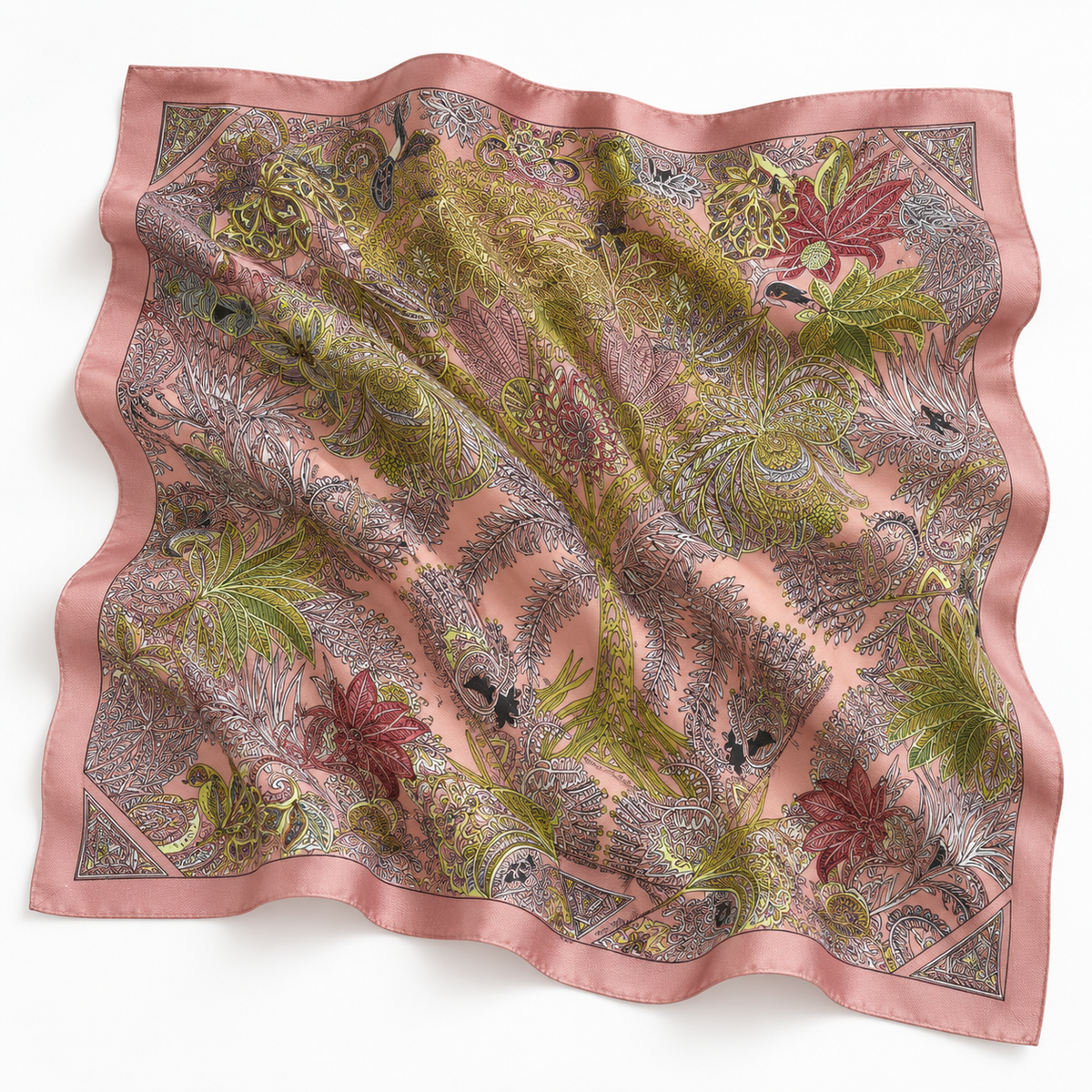 SOMERSET BAY - Paisley Silk-Feel Square Scarf