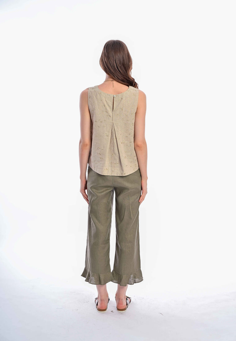 Somerset Bay - EMILY Round Neck Embroidered Blouse