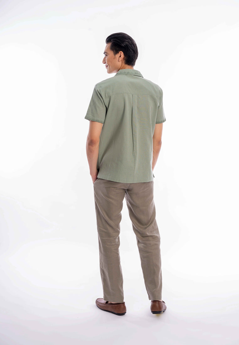 East India Company - Adlai Men Regular Fit Embroidered Shirt