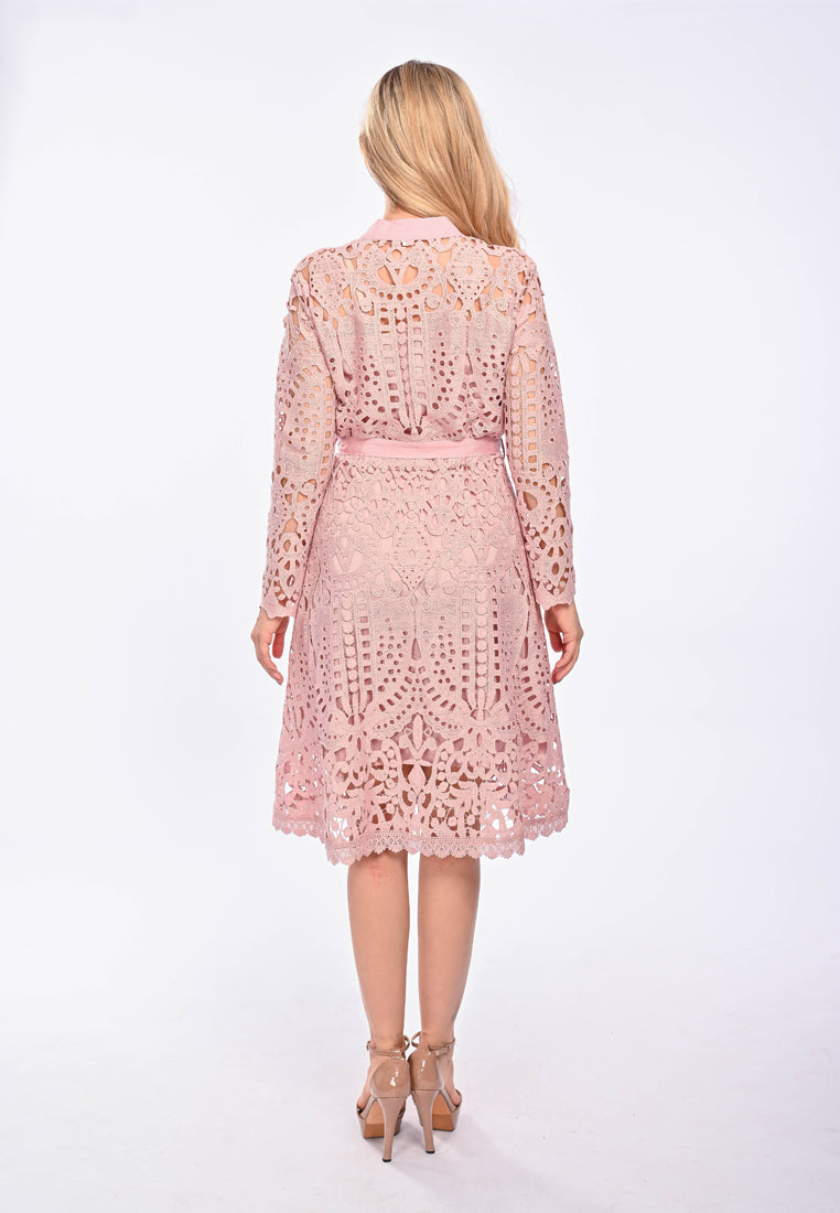 ESME - long sleeve lace dress
