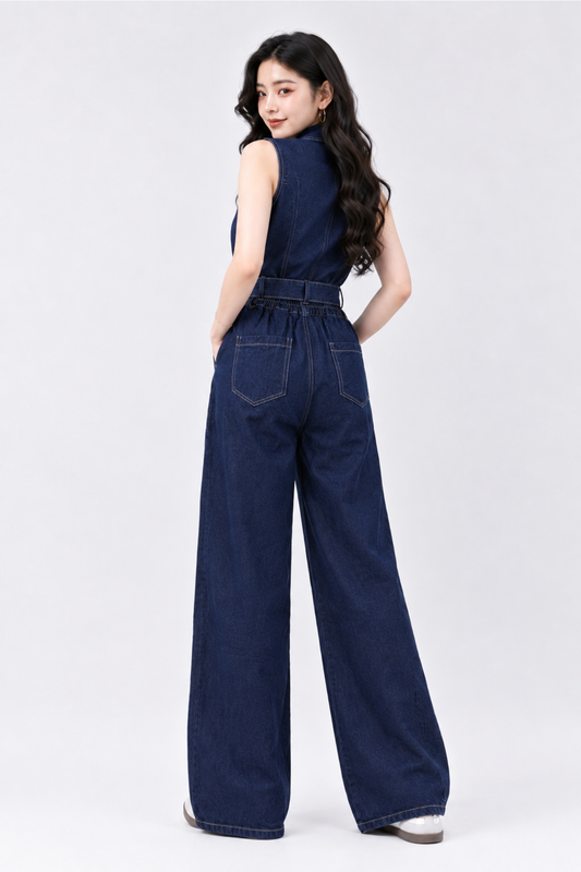 CAPE COD - Wide-Leg Denim Trousers