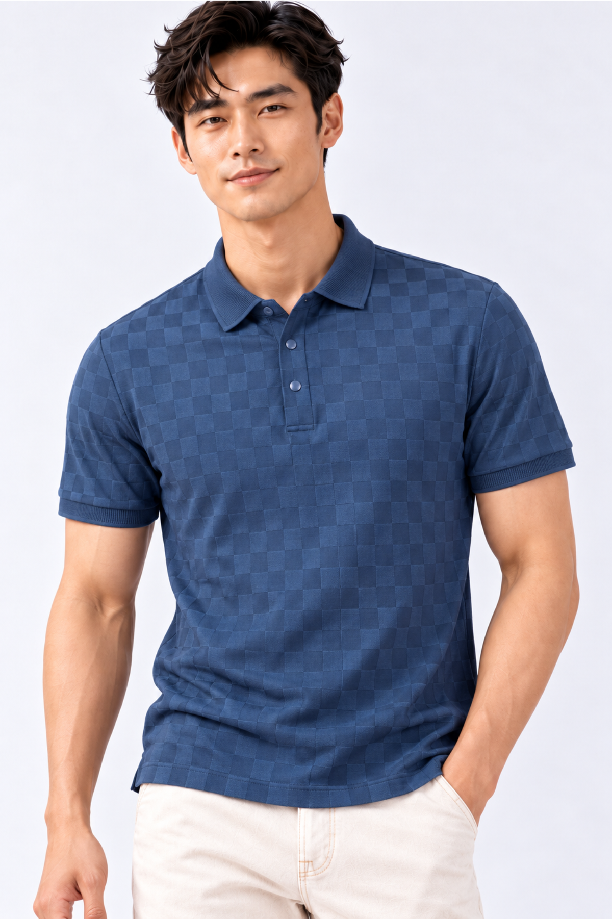 CAPE COD - Men’s Tonal Checkerboard Polo