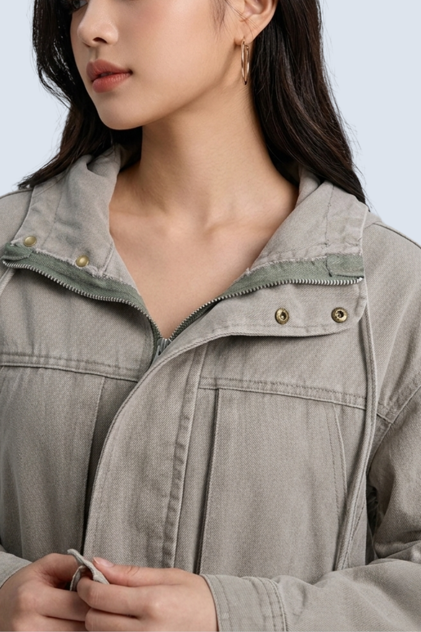 CAPE COD - LONG SLEEVE DENIM HOODIE JACKET