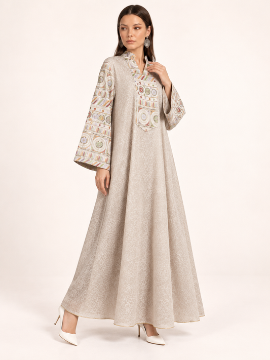 East India Company - Nova, Embroidered Long Dress