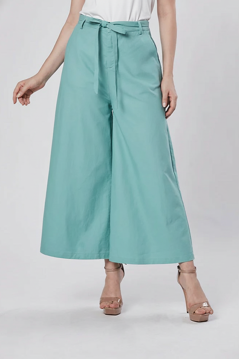 JANE - Prewash Cotton Linen Palazzo Pant