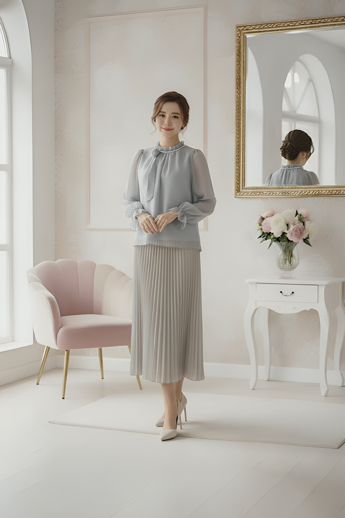 Somerset Bay Long Sleeve Blouse - Éloïse