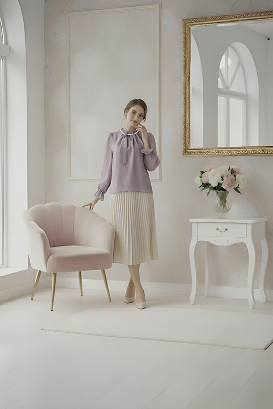 Somerset Bay Long Sleeve Blouse - Éloïse