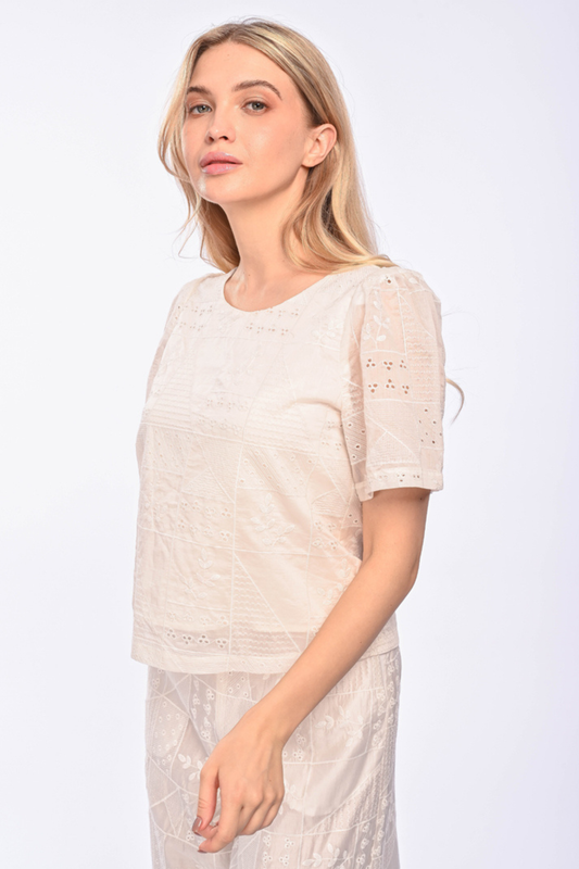 MARIAH - babydoll short sleeve top
