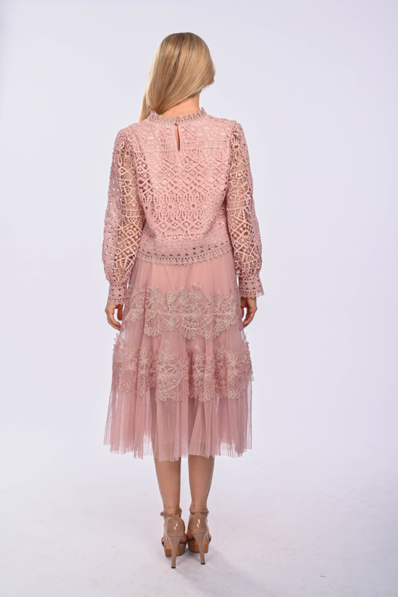PAIGE - Long Sleeve lace blouse