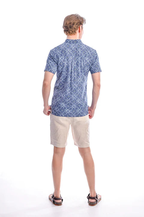 Indie Batik- Imran Slim Fit Short Sleeve Shirt
