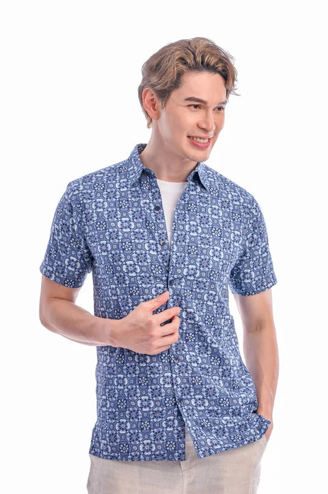 Indie Batik- Imran Slim Fit Short Sleeve Shirt