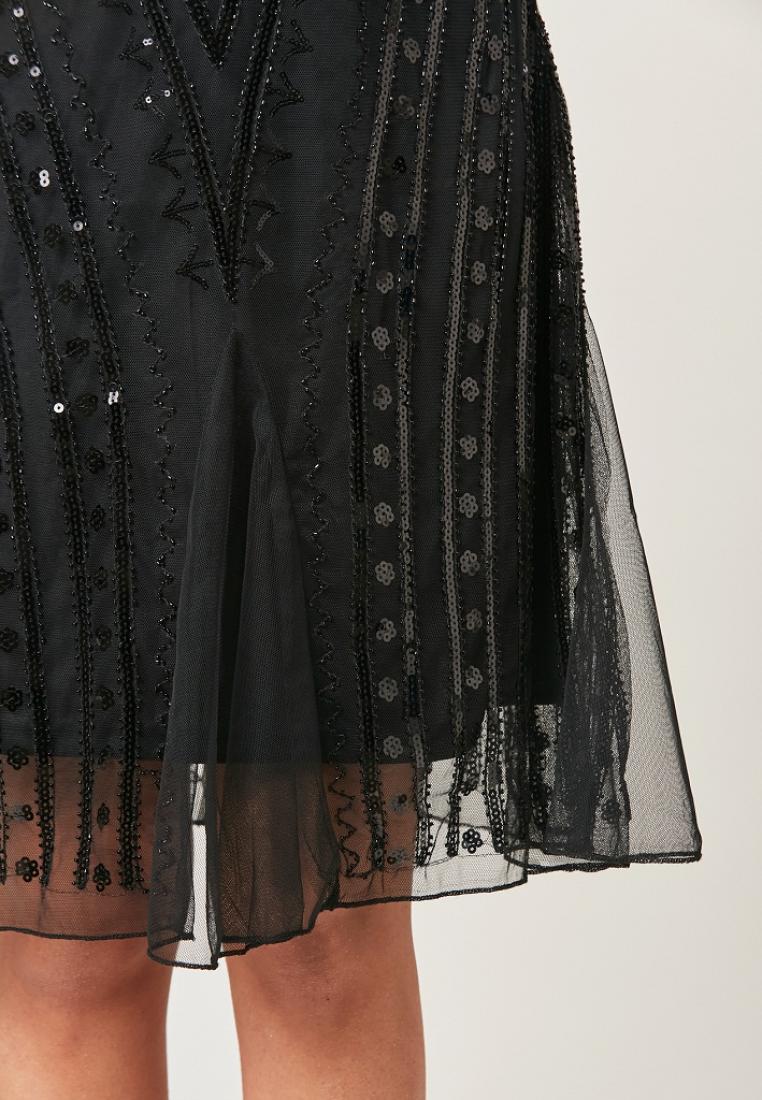 Mavis - Elegant Mini Dress With Beading