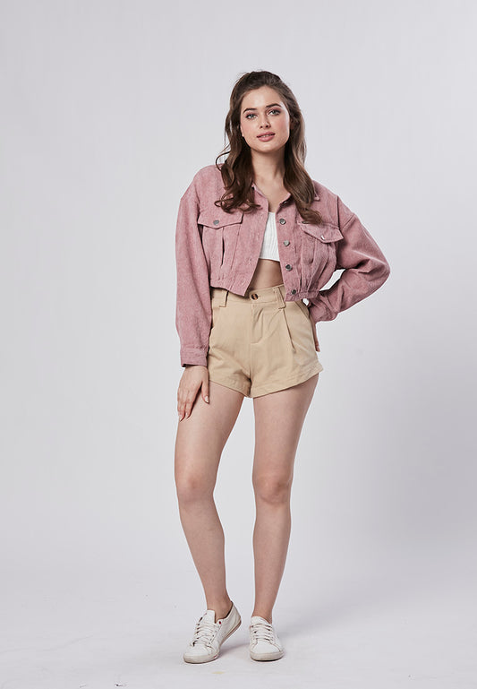 SYDNEY - Trendy Crop Corduroy Jacket