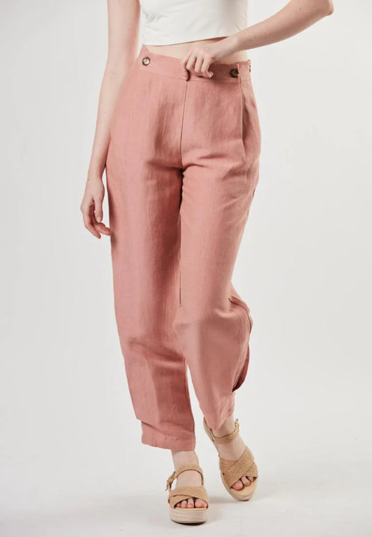 Rita - Semi Fit Linen Pants
