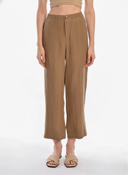 East India Company - Yasmim Straight Leg Linen Pants