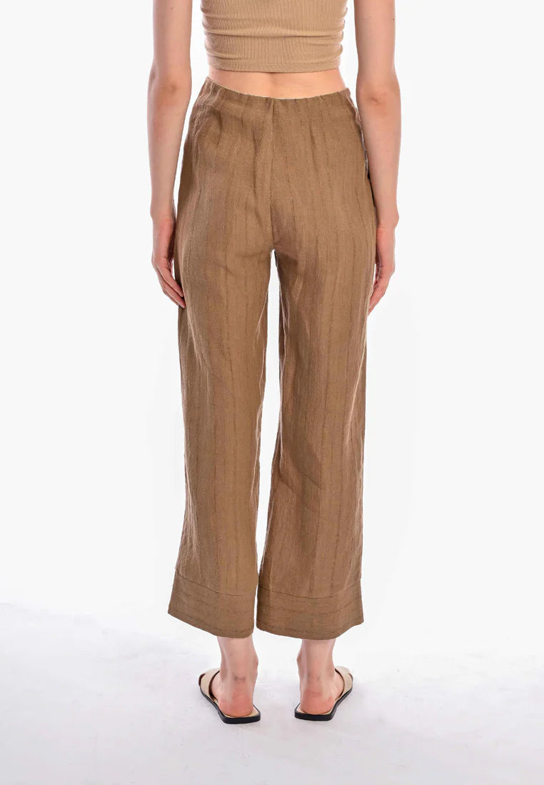 East India Company - Yasmim Straight Leg Linen Pants