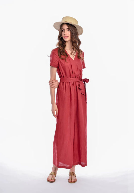 East India Company Women Jumpsuit Zoey - Rustry Brown