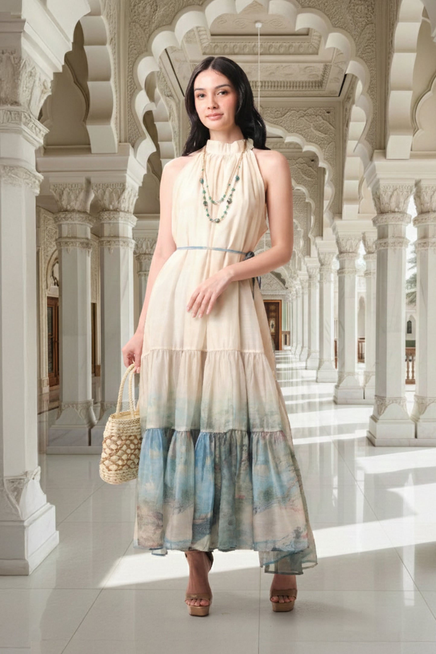 East India Company - Serene Breeze Tiered Maxi Dress