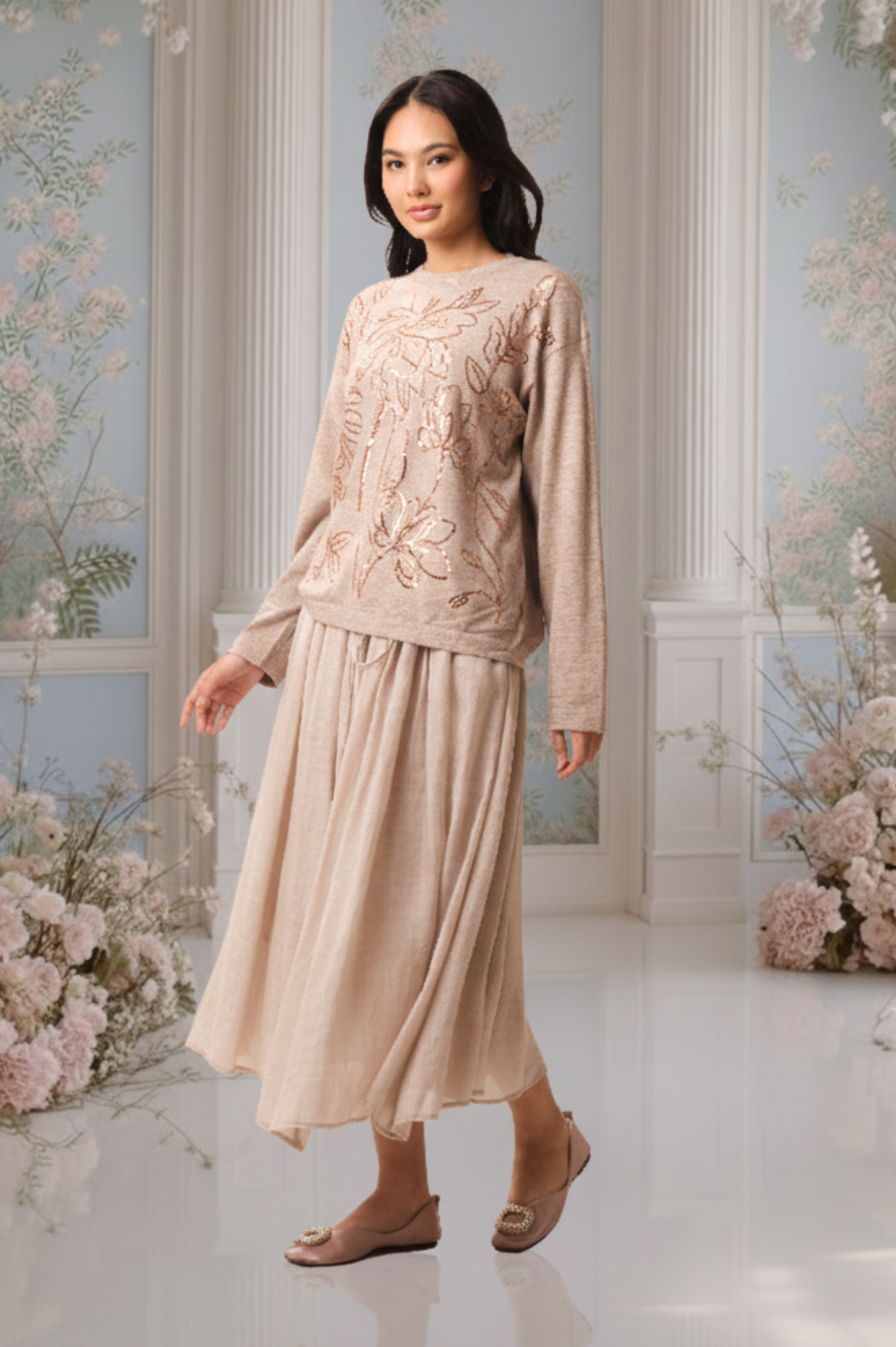 SOMERSET BAY - LS RN BLOUSE