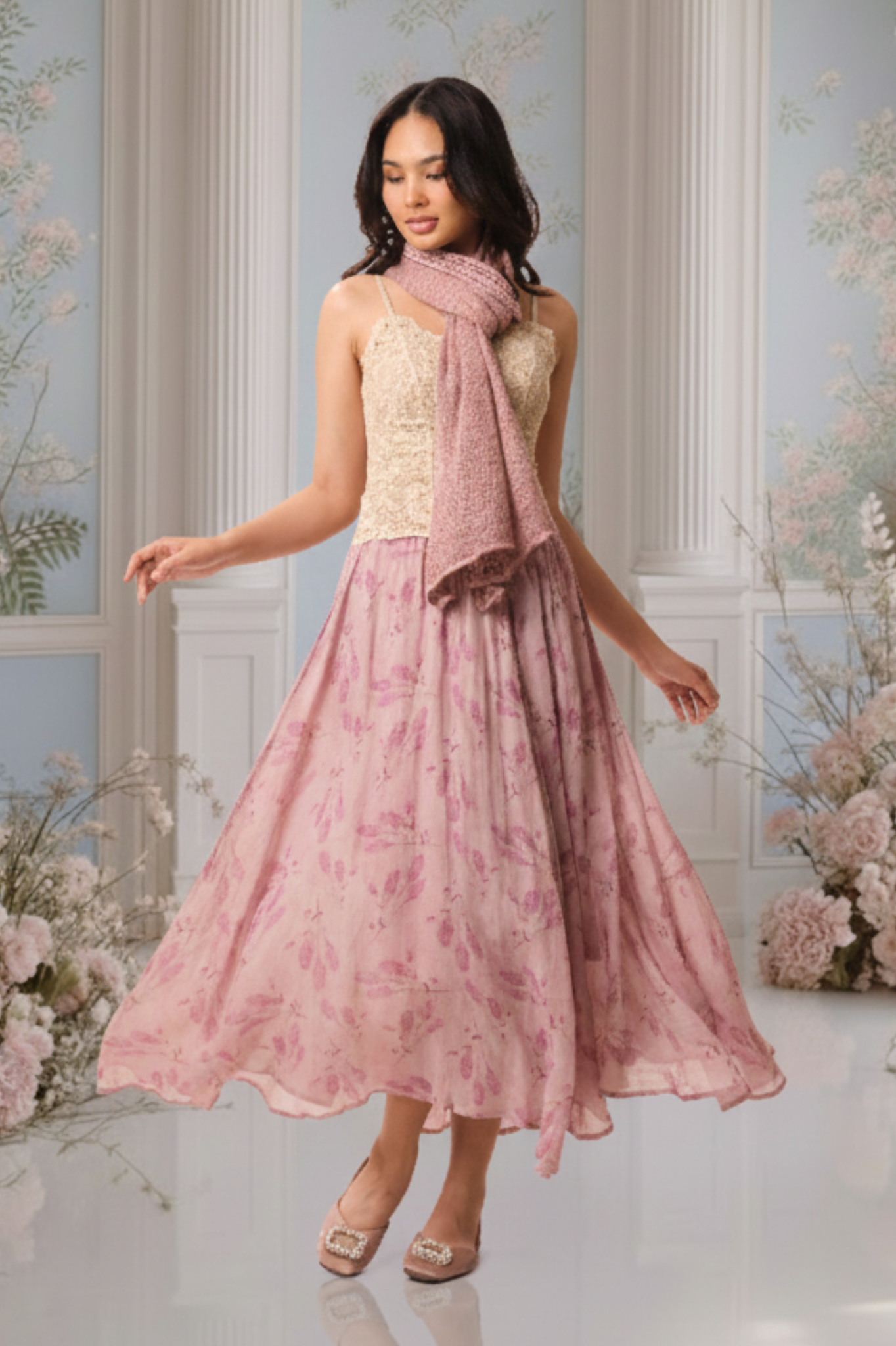SOMERSET BAY -Floral Long Skirt