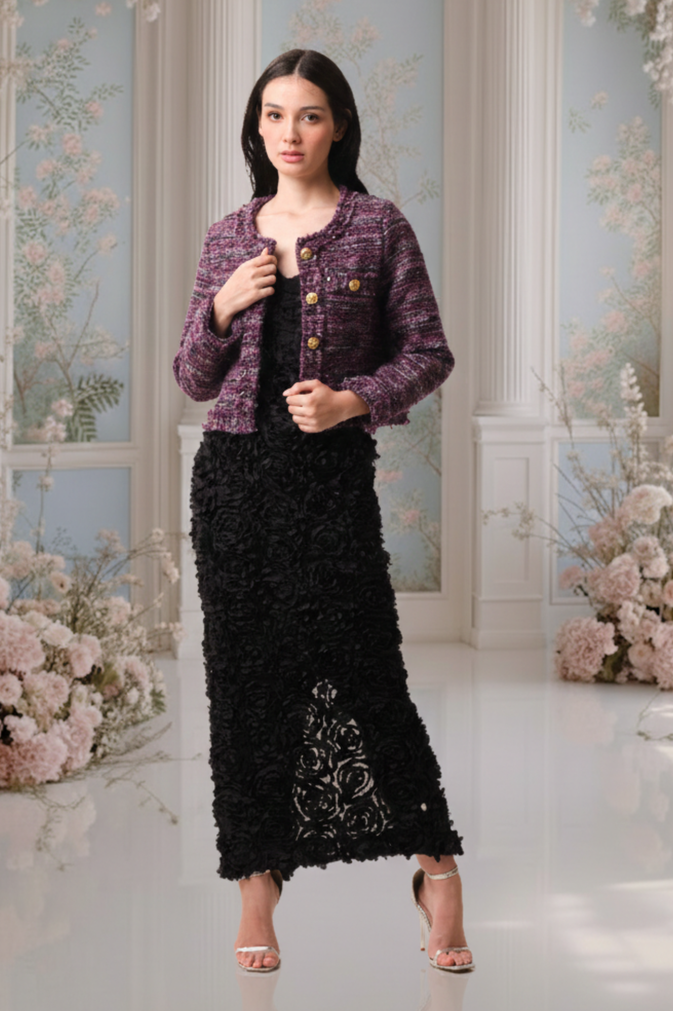 SOMERSET BAY - LONG SLEEVE JACKET - PURPLE