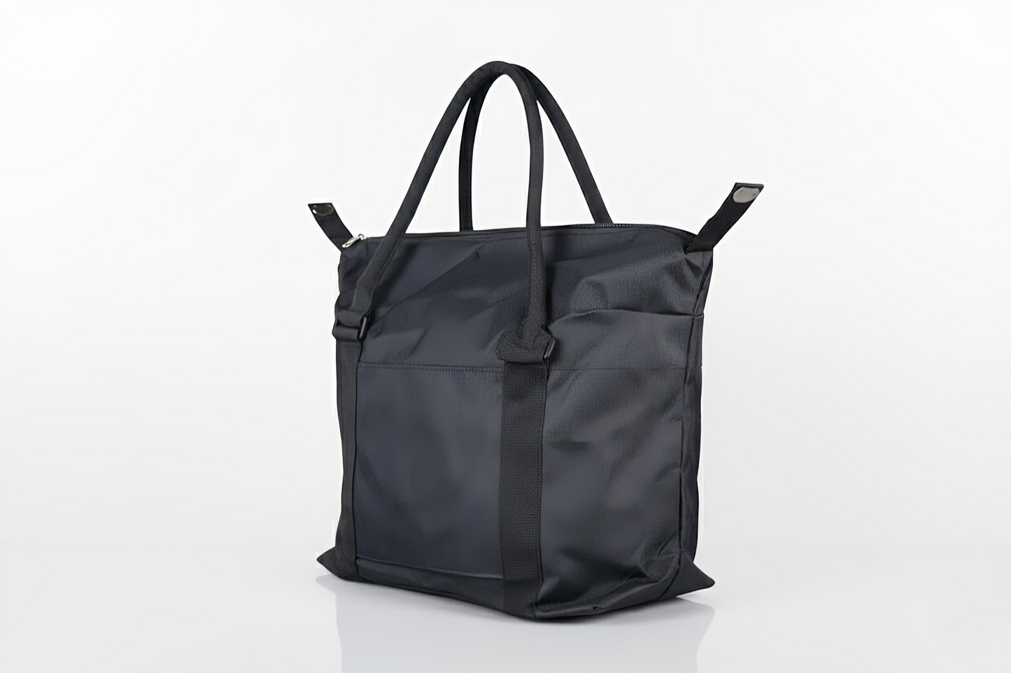 Black Tote Bag - Trendy Cotton Chic for Everyday
