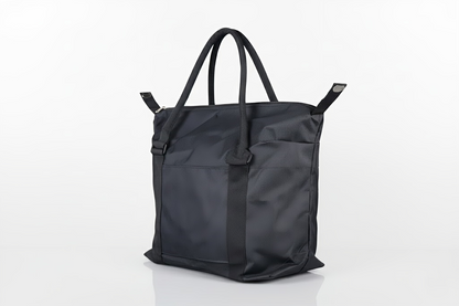 Black Tote Bag - Trendy Cotton Chic for Everyday