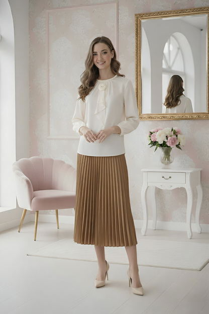 Somerset Bay Long Sleeve Blouse - Clémence