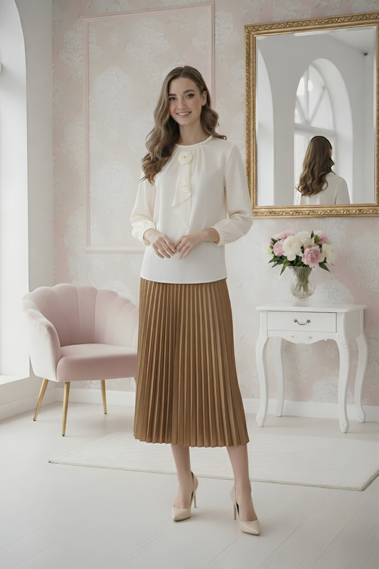 Somerset Bay Long Sleeve Blouse - Clémence