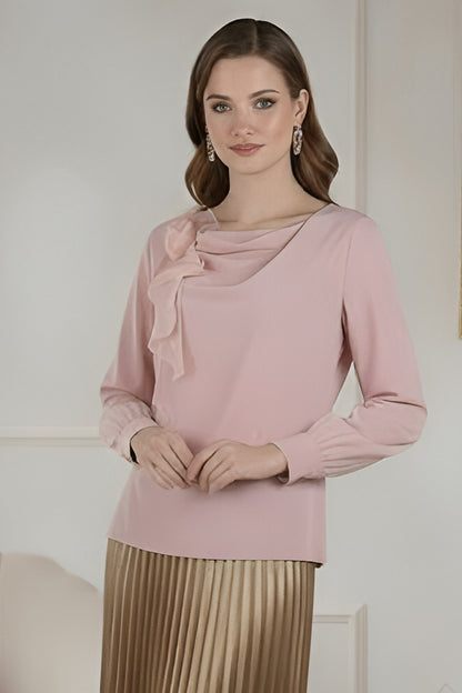 Somerset Bay Long Sleeve Blouse - Camille
