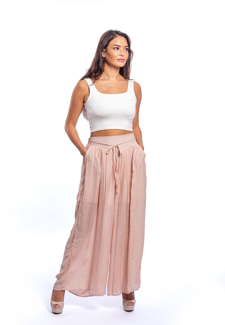 East India Company Myrna Pull On Palazzo Pants - Pink