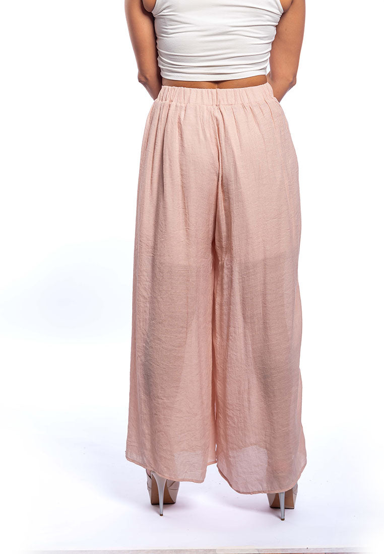 East India Company Myrna Pull On Palazzo Pants - Pink