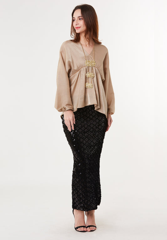 ZONA - Daleela, Loose Fit & Flare Frilled Blouse