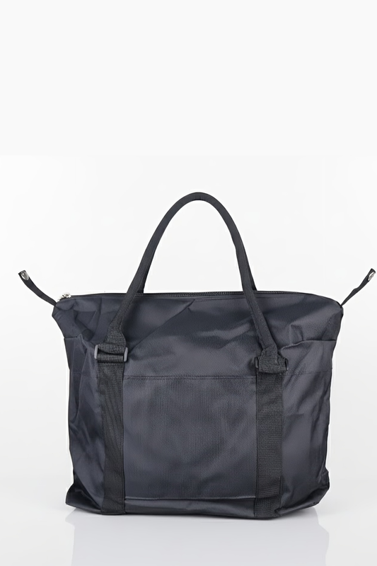 Black Tote Bag - Trendy Cotton Chic for Everyday