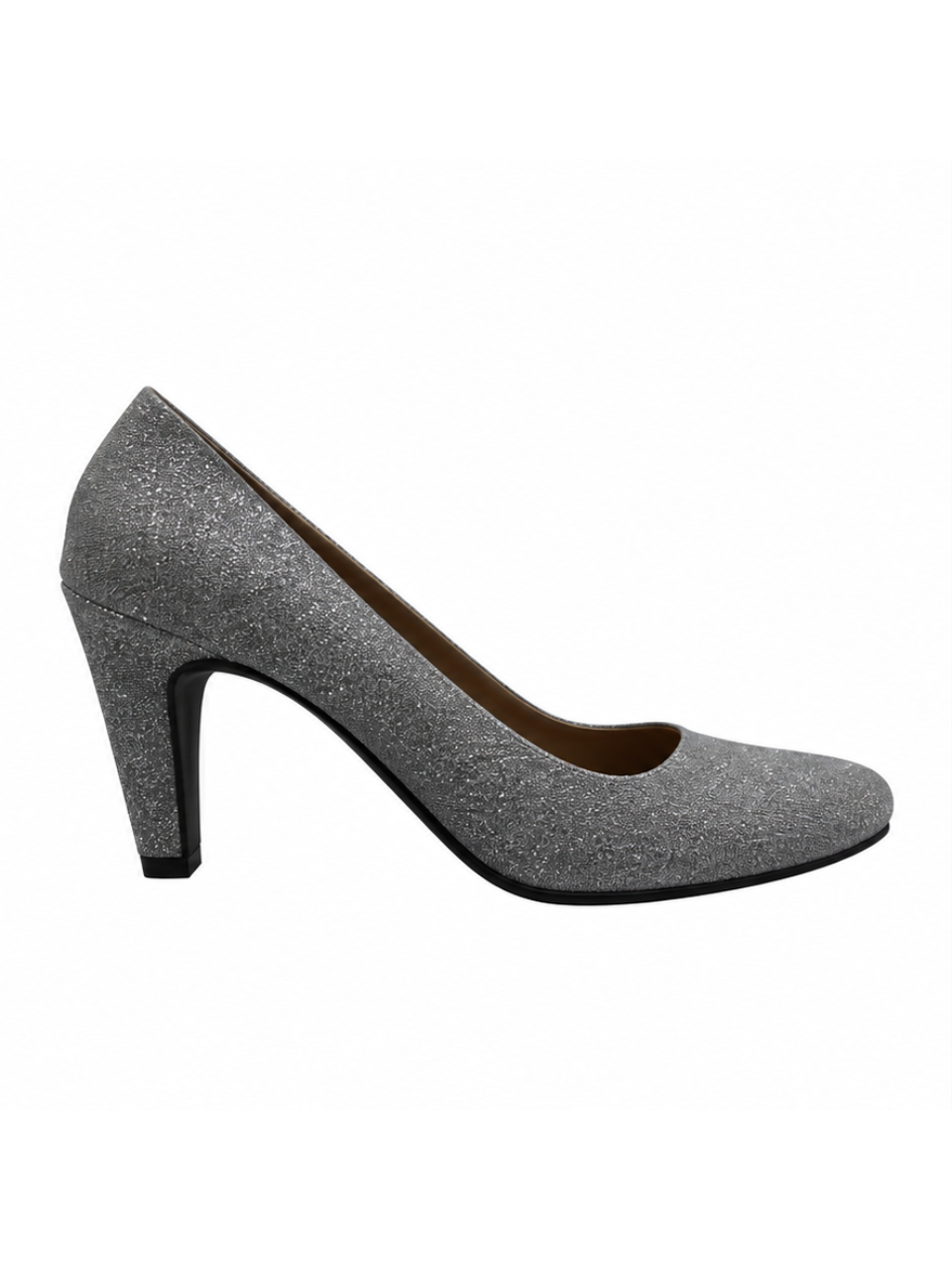 Angel & Kelly - Silver Glitter Court Pumps