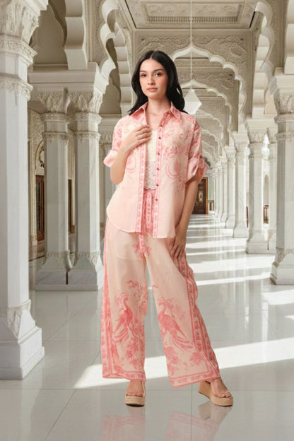 East India Company - Floral Motif Wide-Leg Pants