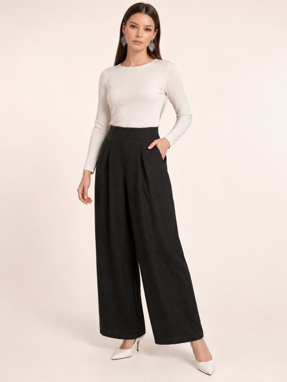 East India Company - Mia, Wide Leg Long Pants
