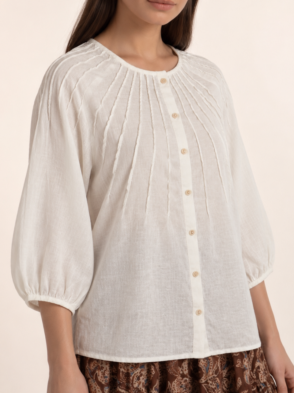 East India Company - Chelsea, Button Front Blouse