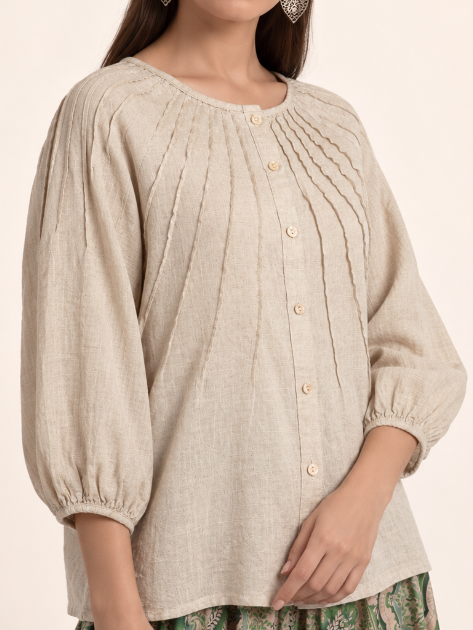 East India Company - Chelsea, Button Front Blouse