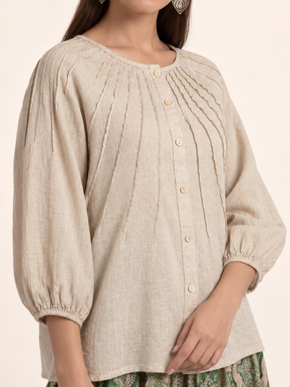 East India Company - Chelsea, Button Front Blouse