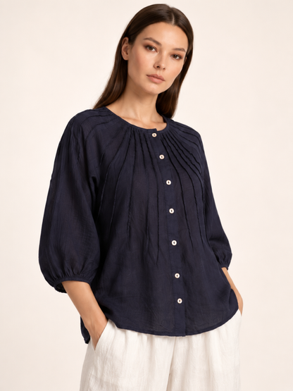 East India Company - Chelsea, Button Front Blouse