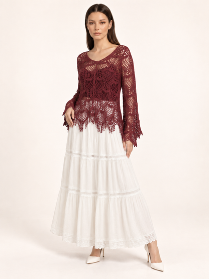 East India Company - Zoel, Crachet Knit Top