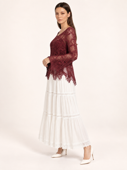 East India Company - Zoel, Crachet Knit Top