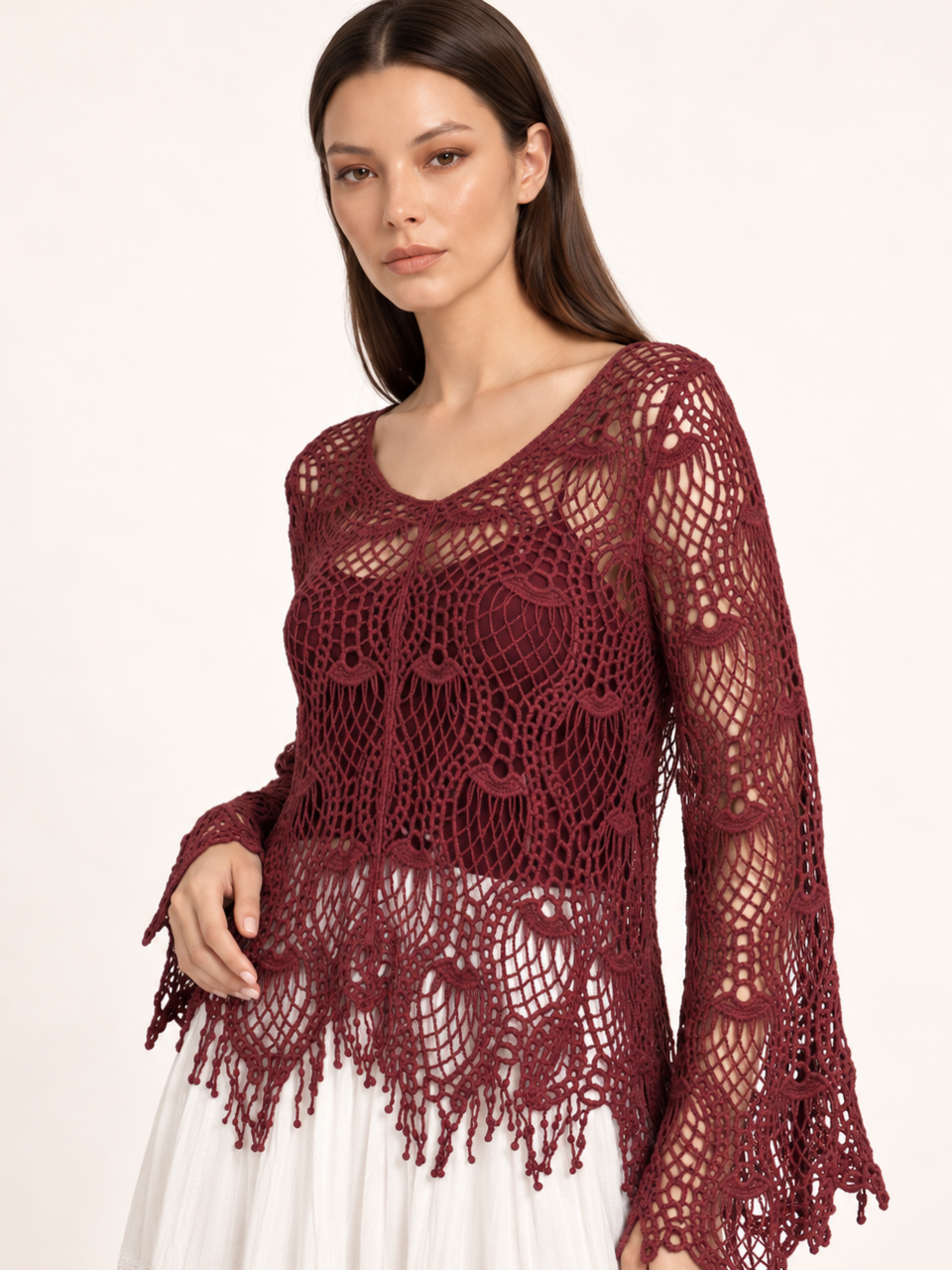 East India Company - Zoel, Crachet Knit Top