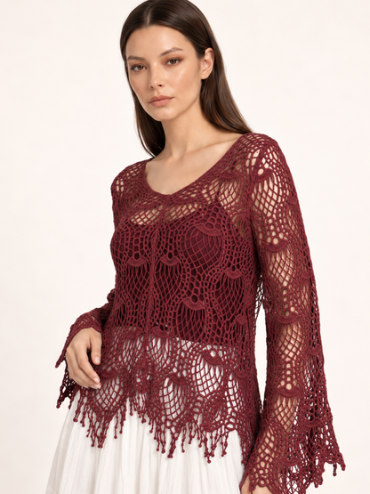 East India Company - Zoel, Crachet Knit Top