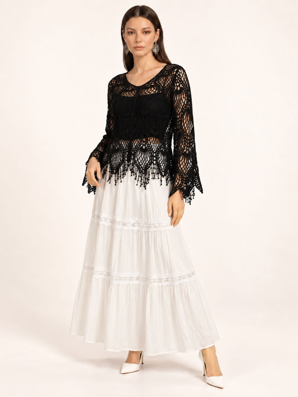 East India Company - Zoel, Crachet Knit Top